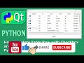 PyQt6 Tutorial: How to Delete Table Row with Checkbox and Button using QtDesigner | Python GUI Dev