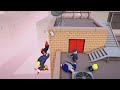 Trying to beat all of the waves IN GANG BEAST part 3 #gangbeasts