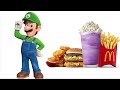 Super Mario Bros. Movie Characters and their favorite FOODS at McDonald's!