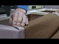 The process of artisans making leather couches with Italian leather. Amazing Korean sofa factory