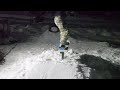 Snowboard Backyard Session 9 // Front side 270 on