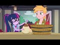 My Little Pony: Equestria Girls | The Snow Fight Challenge (Holidays Unwrapped) | MLP EG Shorts
