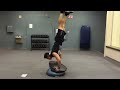 Handstands On 4 Bosu Balls