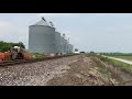 Norfolk Southern 8098 leads a manifest down the NS KC District in Wakenda, Missouri