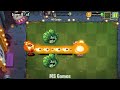 PvZ 2 Challenge - 50 Plants level 1 POWER UP Vs Grinderhead Zombie Level 15 - Who will win?