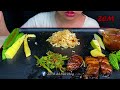 SPICY FOOD||Braised Pork Belly, Spicy Fish Paste, Stink Bean & White Rice * MUKBANG SOUNDS *