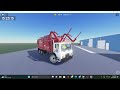 CSI Front end loader dumping commercial dumpster (roblox garbage truck)