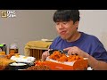 ASMR MUKBANG | CHEETOS Fried Chicken, cheese stick, black bean noodles, Korean Food recipe ! eating