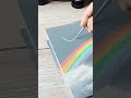 rainbow landscape painting / easy acrylic painting ideas for beginners ✨️