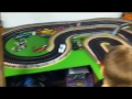 Scalextric track, Alexs first laps.