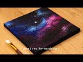 How to Draw Galaxy | Acrylic Painting Techniques | Easy Painting Step by Step for Beginners