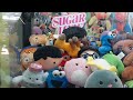 BEAVER BAND - Crane Machine Winning! Skill Claw Crane Arcade Grabber Game Wins FREEZE NEN Plushies