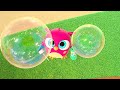 A new game for Hop Hop the owl. Baby birds play with toys for kids. Baby cartoons for kids.