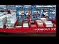 Aerial Timelapse Cargo Ship Loading and Unloading - Port of Philadelphia