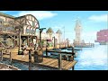 Medieval Harbor Ambience | Seaside Market | ASMR