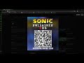 Sonic Unleashed on a MODDED 3DS guide with QR code