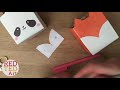 Fox Pen Pot - upcycled juice carton Desk Tidies (BONUS VIDEO)