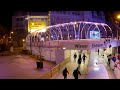 Beautiful ice rink at Rathausplatz in Vienna