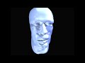 Maya 3D face model -  SGI 540 visual workstation