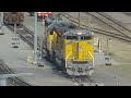 UP Bailey Yard North Platte, NE engine movements and slug sets working July 19, 2024