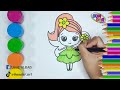 Easy Draw and Color Beautiful Fairy| Cara Mudah Menggambar, Melukis, dan Mewarnai Peri Cantik