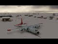 MSFS C130 Hercules landing at Station Nord, Greenland