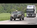 Over a hundred US Army trucks and artillery travel in convoys through Germany 🇺🇸 🇩🇪