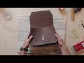 Making our 1920's style LEATHER Cross-body bag!