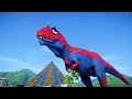 DEADPOOL Rex vs Real KING SHARK, SPIDER-MAN, BATMAN Super Dinosaur Battle |Jurassic World Evolution|