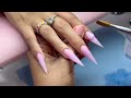 How to achieve stiletto french tips | Watch me work