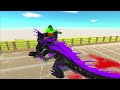 HULK GORO vs DARK T-REX OASIS DEATH RUN - Animal Revolt Battle Simulator