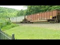 Westbound NS Empty Coal climbs the Grade at Horseshoe Curve in Altoona, Pa.