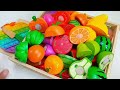 How to Cutting Wooden & Plastic Fruit Vegetables, Eggplant Carrot | Satisfying Video Squishy ASMR