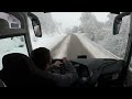 snowstorm bus drive 4K