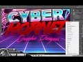 Double Speed Art: Cyber-Hornet Synthwave Style