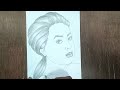 how to draw a girls hair / sketch of girl hair - pencil sketch.