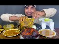 ASMR EATING SPICY MUTTON CURRY, FULL GOAT HEAD CURRY, FULL FISH FRY AND GRILLED CHICKEN, EATING SHOW
