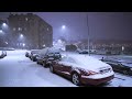 3 Hours of Pure Heavy Snowfall Night Walks in Finland - Slow TV 4K