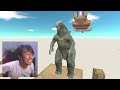 Kong x Godzilla vs King Ghodorah + Shin Godzilla Ice for rescue Little Monkey - ARBS