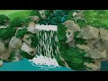 Peaceful ambience waterfall sound for relaxing, studying.