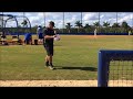 Nico fielding and pitching practice