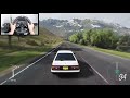 Forza Horizon 4 Drifting Toyota AE86 (Steering Wheel + Shifter) Gameplay