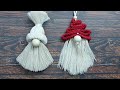 DIY Rope Gnomes EASY Macrame Christmas Crafts