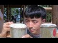 Make a pure wooden waterwheel and put it by the fish pond｜Carpenter Anxu