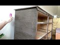 Brand NEW!!  Dark “wood” Pottery Barn dupe finish plus How to remove musty odors - Furniture Flip