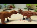 T-rex ( Jurassic park)  vs Carnotaurus ( Disney dinosaur) / Claymotion dinosaurs from movies fight