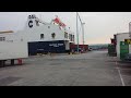Unloading boat at Seatruck Liverpool