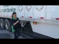 Filipina/Female Truck Driver Connecting Double Trailers