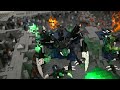 Giant LEGO Space Mining Camp and Alien Battle