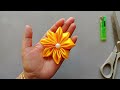 How to make an adorable ribbon flower / flower making ideas #diy #craft #handmade #fabricflower